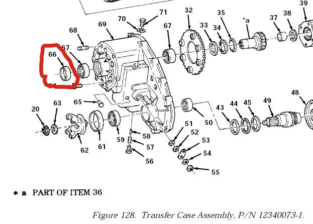 Dichtring Transfer Case HMMWV / CUCV