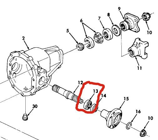 Dichtring Differenzial Ausgang HMMWV, 5330-01-174-8145 Seal HMMWV Differential