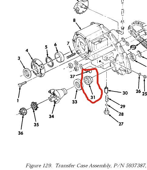 Dichtring Transfer Case HMMWV