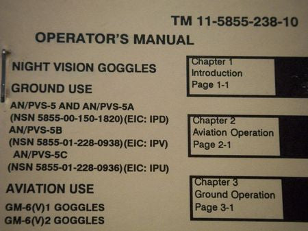 Bedienungsanleitung  AN/PVS-5