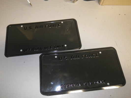 US AIR FORCE Nummernschildsatz Blanko "For Official Use only!