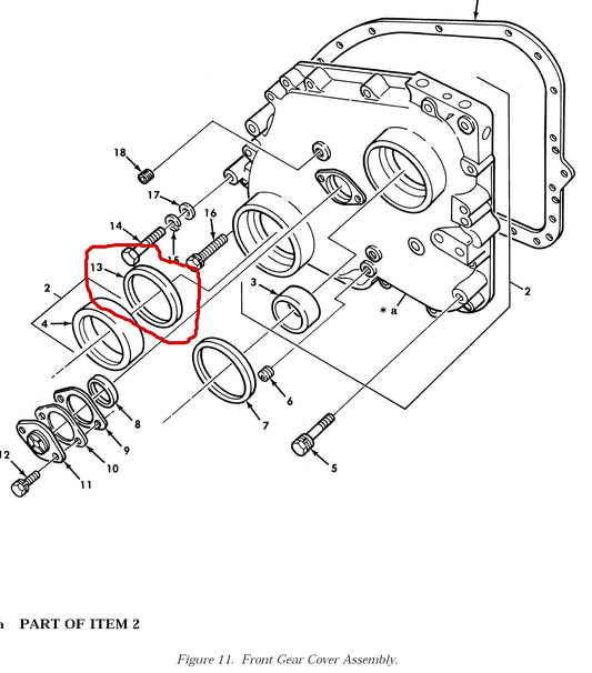 Dichtring Timing Gear Cover M800 + M900 Serie 5ton Truck