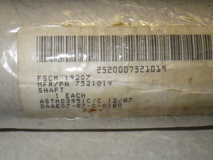 Hauptwelle Getriebe M35A2 / main shaft transmission M35A2, 7521019