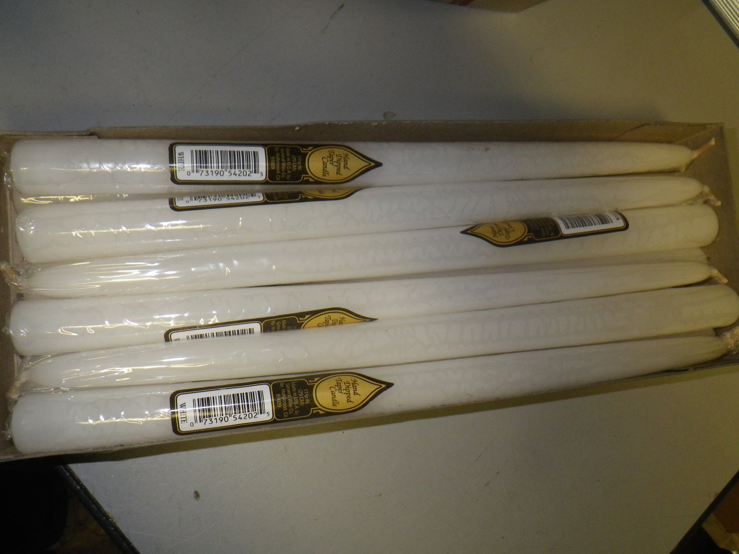 Wachskerzen handgezogen, 29cm US ARMY 12er Pack