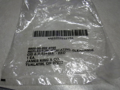 Reflektor M-Serie Fahrzeuge US ARMY Rot / reflector red US ARMY 9905-00-205-2795