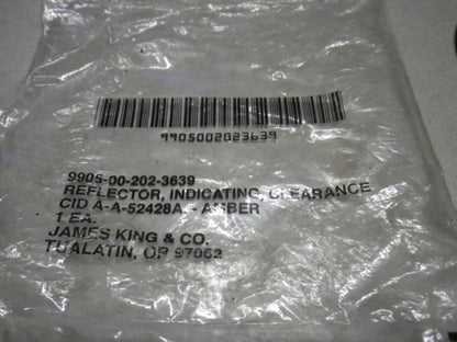 Reflektor M-Serie Fahrzeuge US ARMY ORANGE / reflector amber US ARMY 9905-00-202-3639 (Kopie)