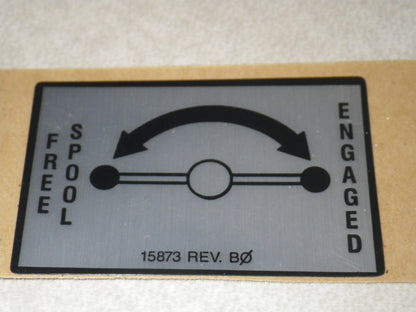 9905-01-185-3127, Aufkleber 24 Volt Seilwinde HMMWV