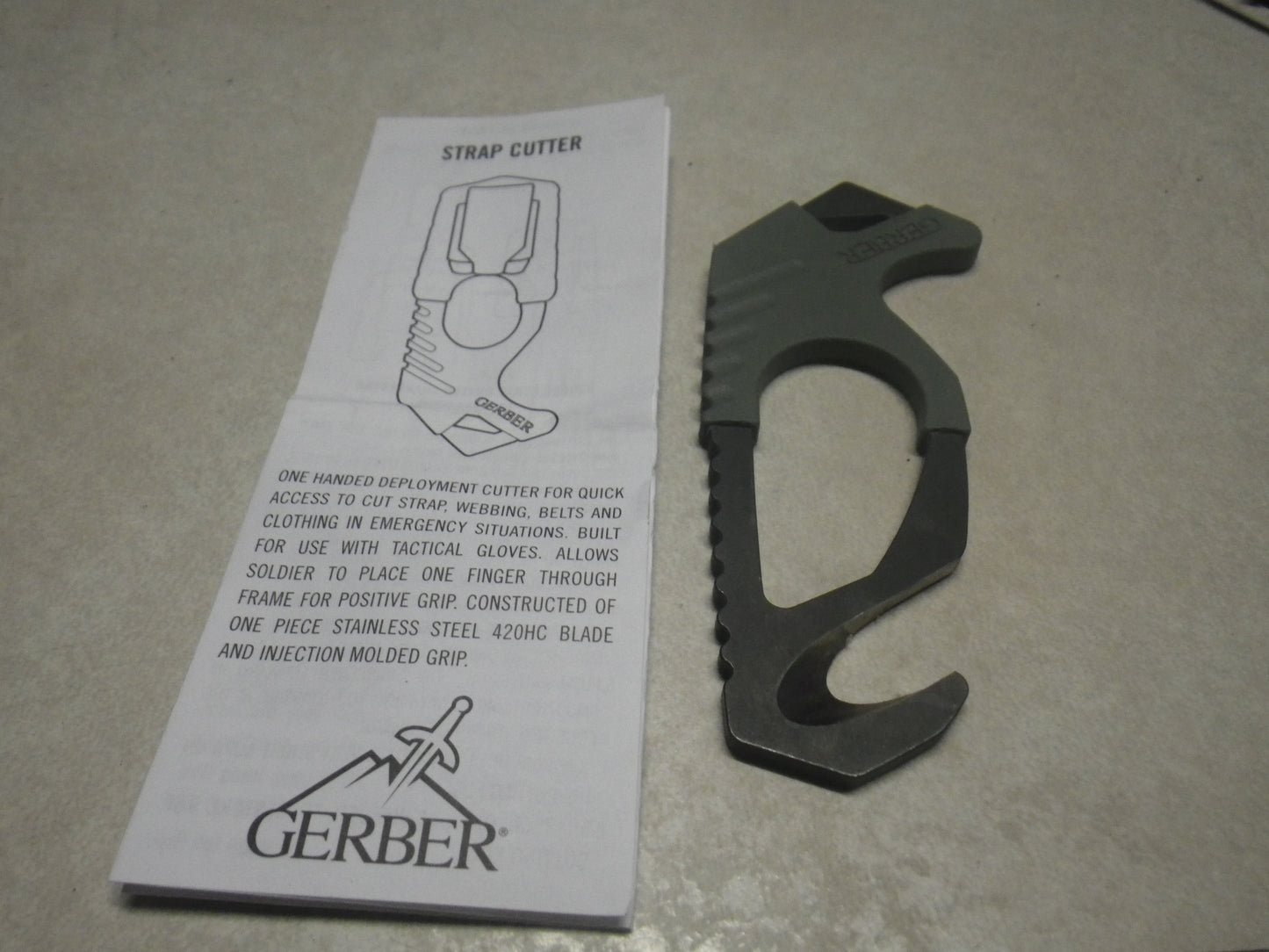 Gurtschneider GERBER Molle Strap Cutter, Foiliage Green US ARMY