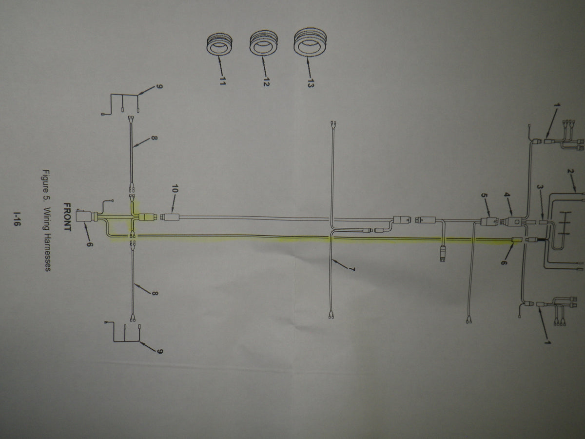 Kabelbaum Semitrailer M871A3, 6150-01-499-3321, Wiring harness semitrailer M871A3