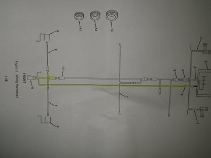 Kabelbaum Semitrailer M871A3, 6150-01-499-3321, Wiring harness semitrailer M871A3