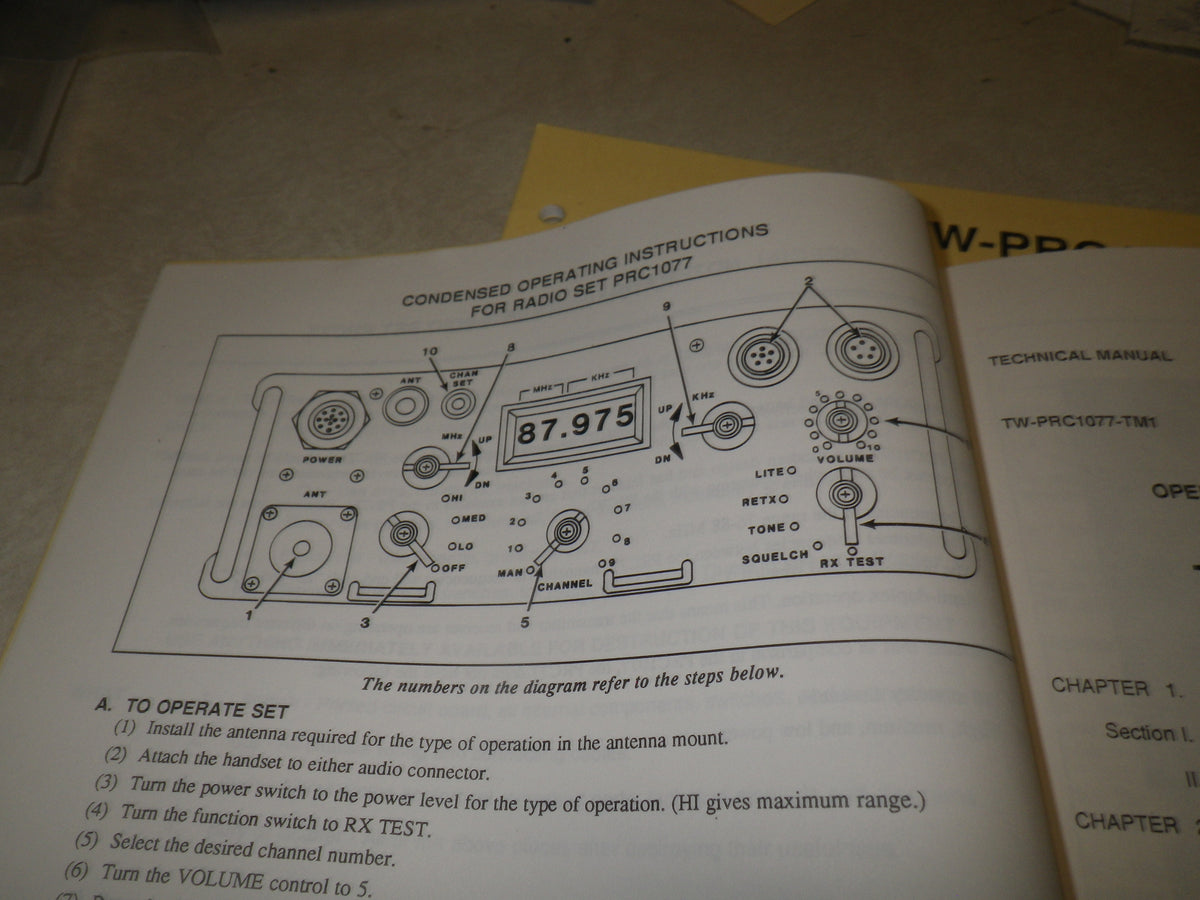 TM Technical Manual PRC1077 Radio / Funkgerät PRC-1077,  TW-PRC1077-TM1, Transworld