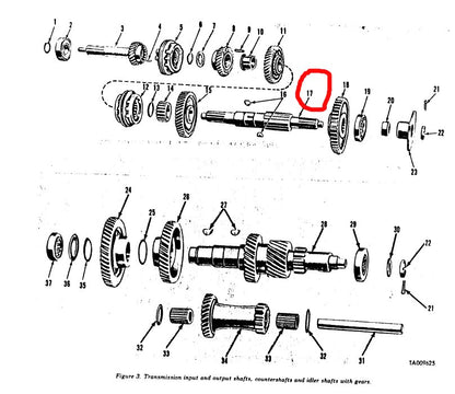 7521019, main shatf transmission M35A2
