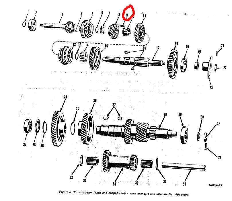 roller main shaft M35 Transmission
