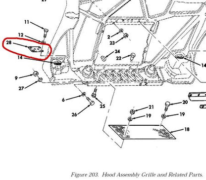 Abdeckung Motorhaube HMMWV, M998  US ARMY
