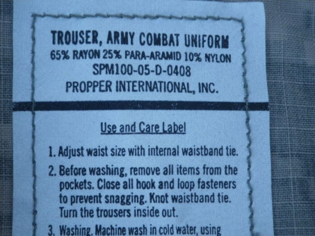 ACU Hose Fire restistant CVC Crew