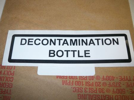 Aufkleber: Decontamination Bottle