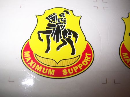 Aufkleber "Maximum Support" farbig, 6 stk