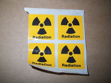 Aufkleber: Radiation / Strahlung