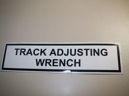 Aufkleber: Track Adjusting Wrench