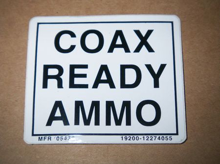 Aufkleber COAX READY AMMO