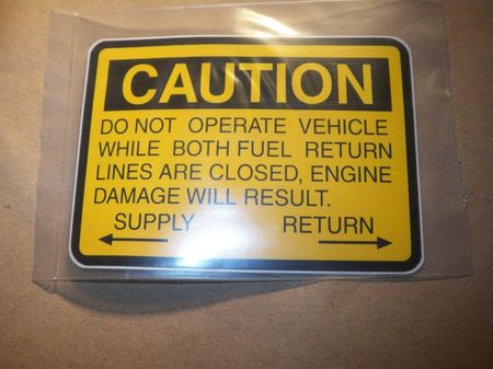 Aufkleber CAUTION,  M113