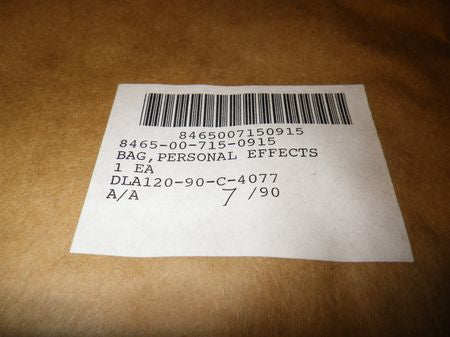 Bag Personal Effects, US ARMY Medics