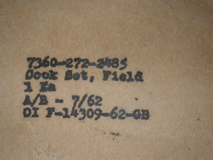 Kochset US Army Mountain 1962 Vietnam