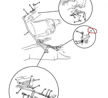 Halterung Schaltgestänge Automatikgetriebe CUCV Serie K30