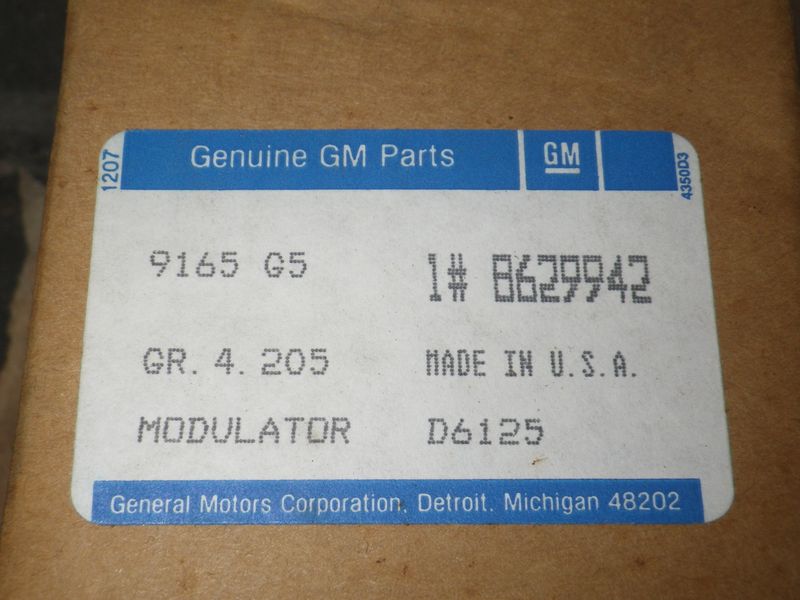 Modulator Getriebe TH400 CUCV K5+K30 CHEVY Blazer und Pickup