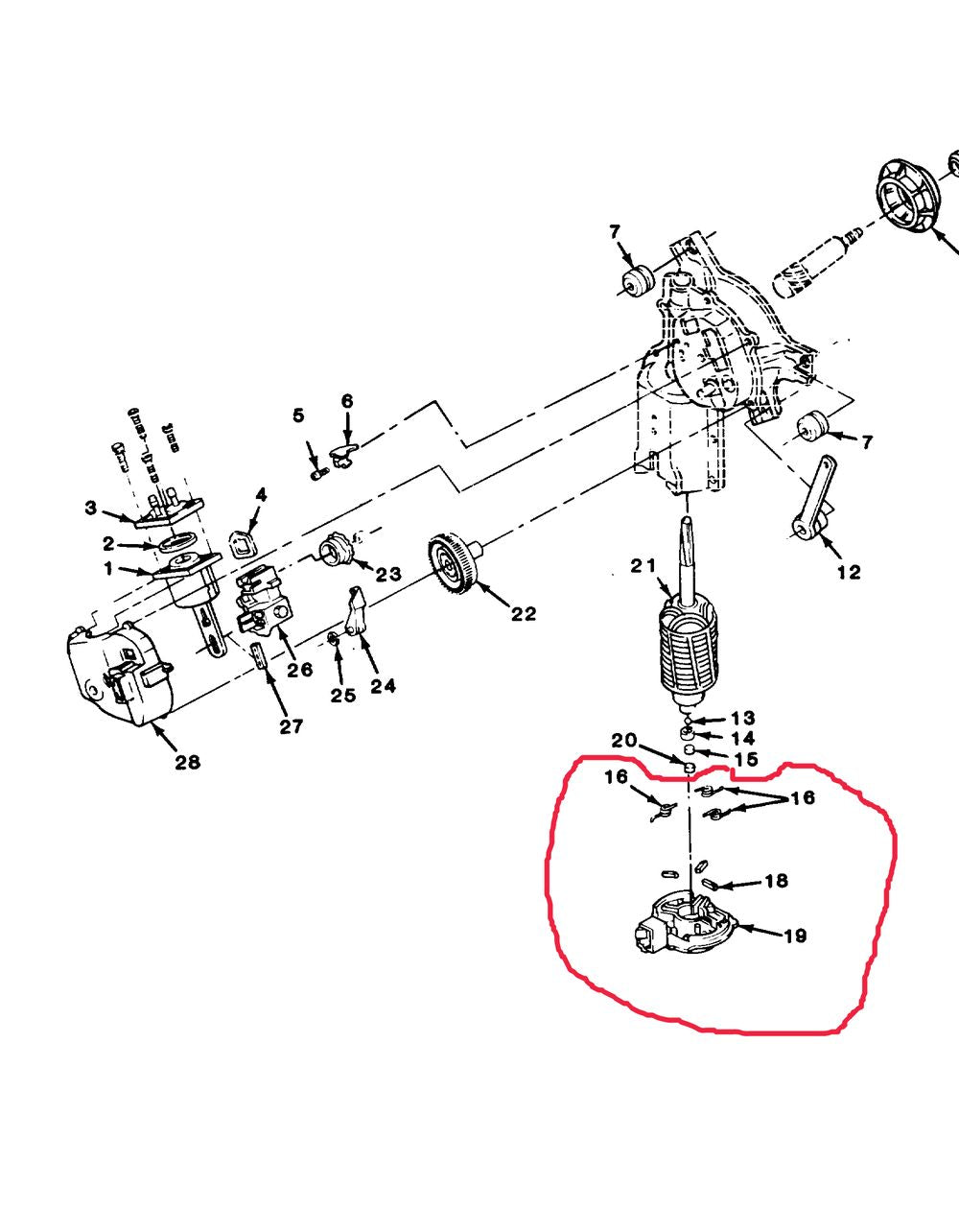 Reparatursatz Scheibenwischermotor CUCV