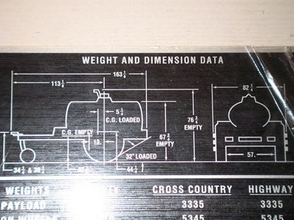 Dataplate M107 A2 Water Trailer