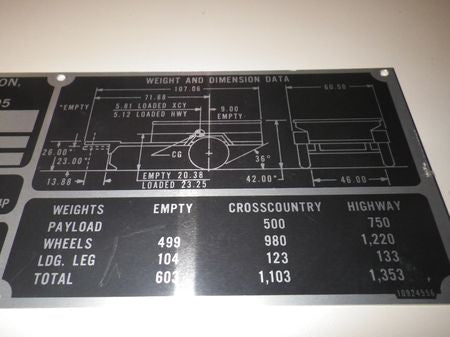 Typenschild M416 1/4ton Trailer, US ARMY
