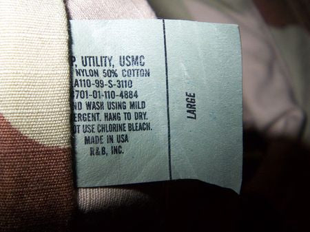 USMC Desert Utility Cap, Large