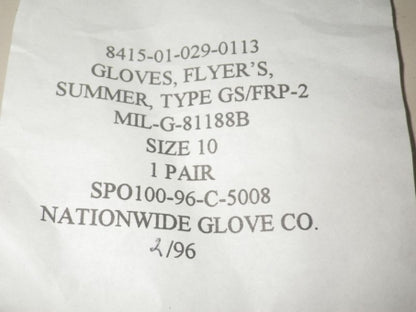 Pilotenhandschuhe Nomex US Army / US Air Force NEU