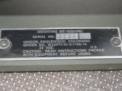 Mount Funkgerät  MT-1029/VRC  US ARMY