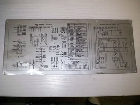 Schaltschema Hinweisschild Generator 3 kW