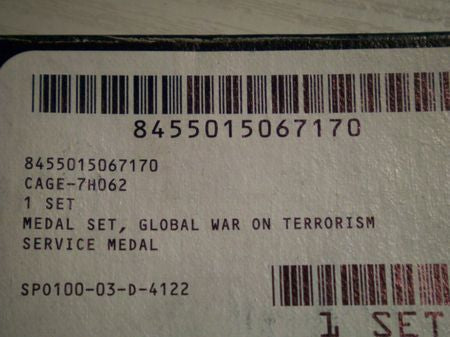 Orden Global War on Terrorism, US Army