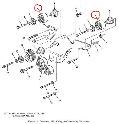 Umlenkrolle Flachriemen A2  HMMWV M998