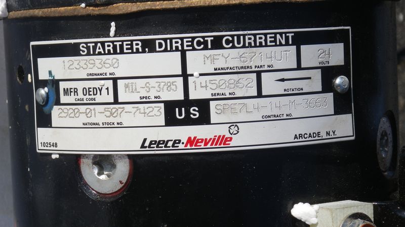 Anlasser 24 Volt HMMWV M998 US ARMY