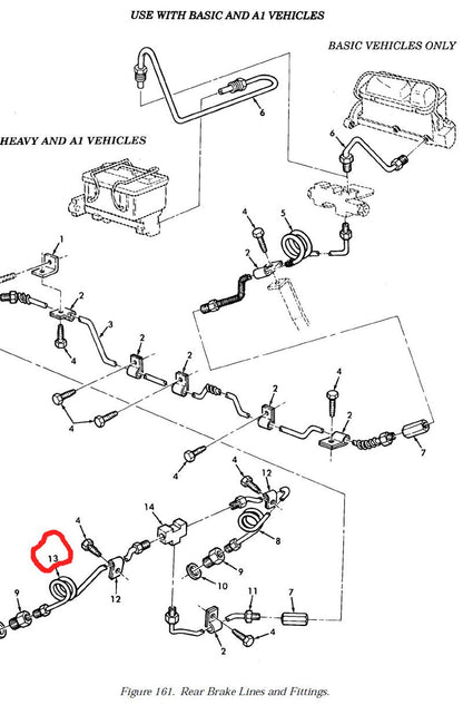 Bremsleitung hinten rechts HMMWV