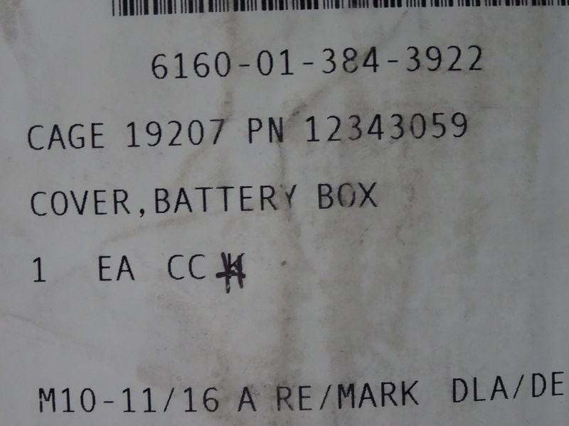 Abdeckung Batteriekasten HMMWV M998