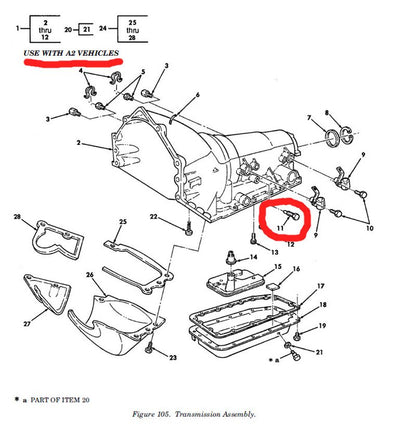 Stopfen Automatikgetriebe HMMWV + CUCV