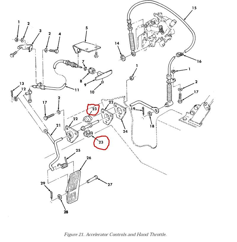 Lager Halbschale Gaspedal HMMWV M998