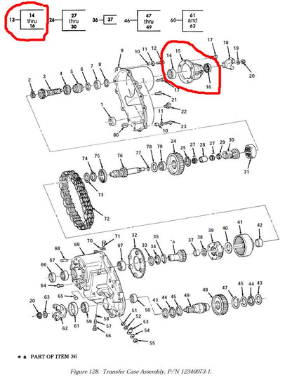 Gehäuseteil NP218 hinten HMMWV M998