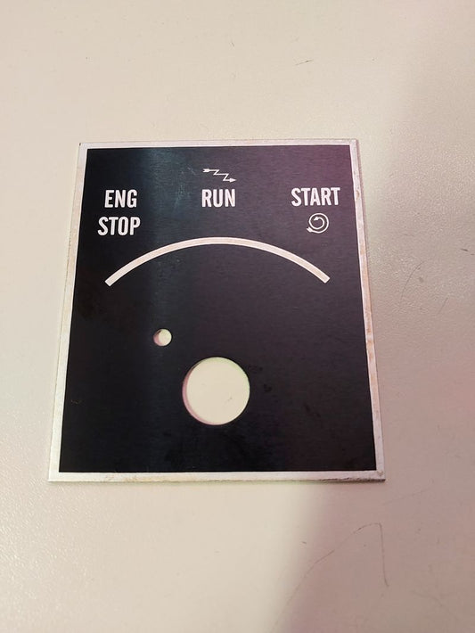 Hinweisschild Motorstart HMMWV