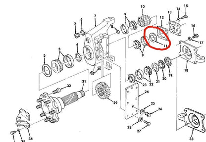 Simmerring Radnabe Eingang  HMMWV