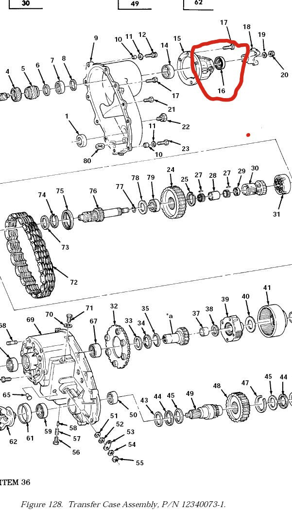 Dichtring Transfer Case HMMWV