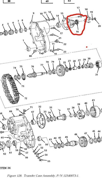 Dichtring Transfer Case HMMWV