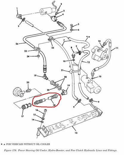 Hydraulikschlauch zur Lüfterkupplung HMMWV M998, US ARMY