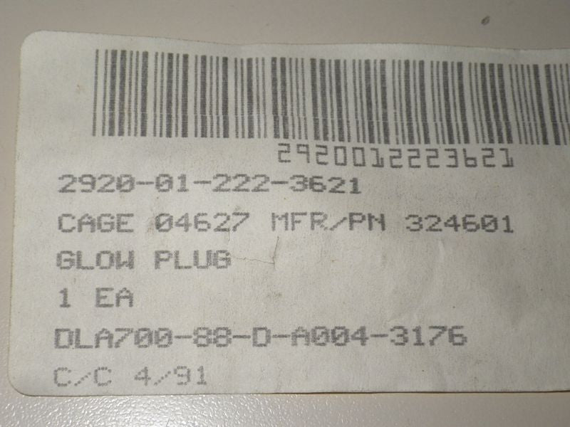 Glühkerze Gabelstapler HYSTER 324601